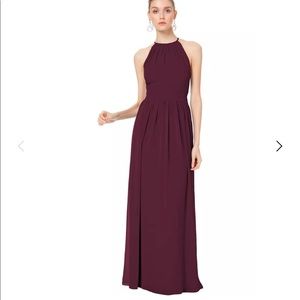 Size 6 Bill Levkoff Bridesmaid Dress (burgundy)